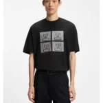 Cotton-jersey T-shirt with biker-inspired artwork