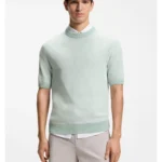 Cotton-blend knit T-shirt