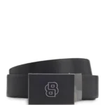 Reversible belt in Italian leather with interchangeable buckles