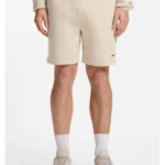 Cotton-blend shorts with reflective graphic