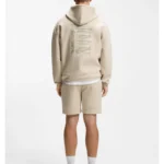 Cotton-blend hoodie with reflective graphic