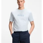 Cotton-jersey T-shirt with golf-inspired logo