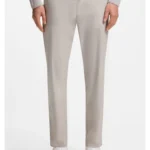 Straight-fit chinos in cotton-blend poplin
