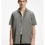 Relaxed-fit shirt in cotton poplin