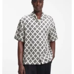 Oversized-fit shirt with statement print