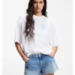 Cotton-jersey T-shirt with printed artwork