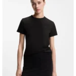 Cotton-jersey T-shirt with embroidered script logo