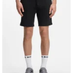 Cotton-blend shorts with piped trims