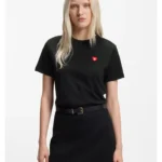Cotton-jersey T-shirt with heart logo