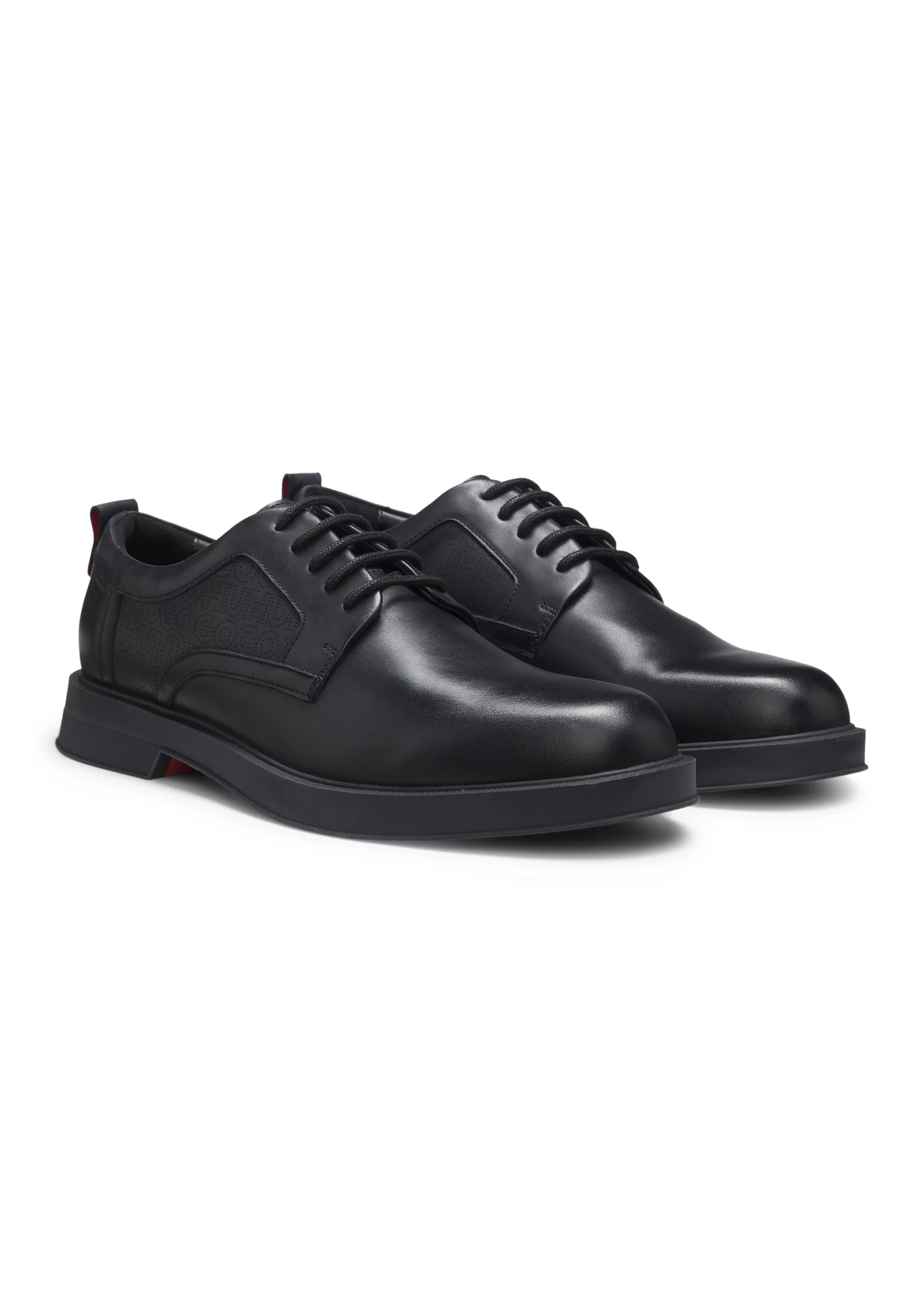 hbeu50563308_001_200 Derby shoes in leather with perforated monograms - Image 1