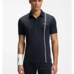 Active quick-dry polo shirt with signature stripe