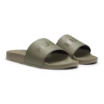 Italian-made slides with tonal logo