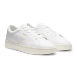 Nappa-leather trainers with gold-tone logo