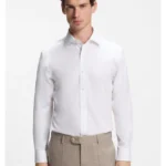 BOSS BY BECKHAM slim-fit shirt in cotton