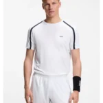 Active Slim-fit T-shirt in stretch fabric with contrast inserts