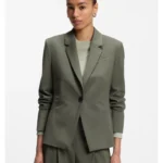 Slim-fit blazer in Italian virgin wool