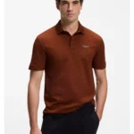 BOSS x ASTON MARTIN polo shirt in mercerised cotton jacquard