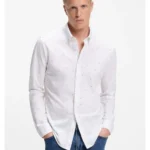 Relaxed-fit shirt in printed cotton jersey
