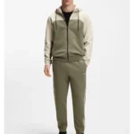 Regular-fit tracksuit in stretch cotton