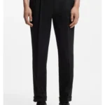 Tapered-fit trousers in stretch-cotton twill