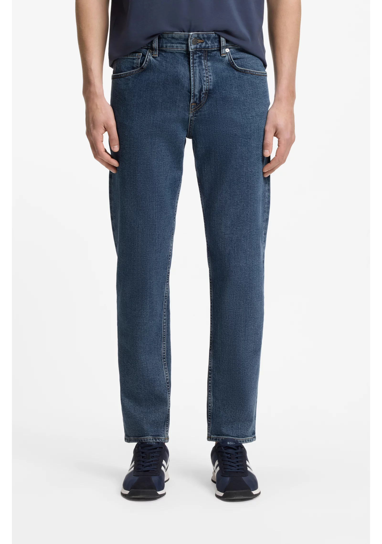 hbeu50566053_433_350 Regular-fit jeans in stretch cotton - Image 1