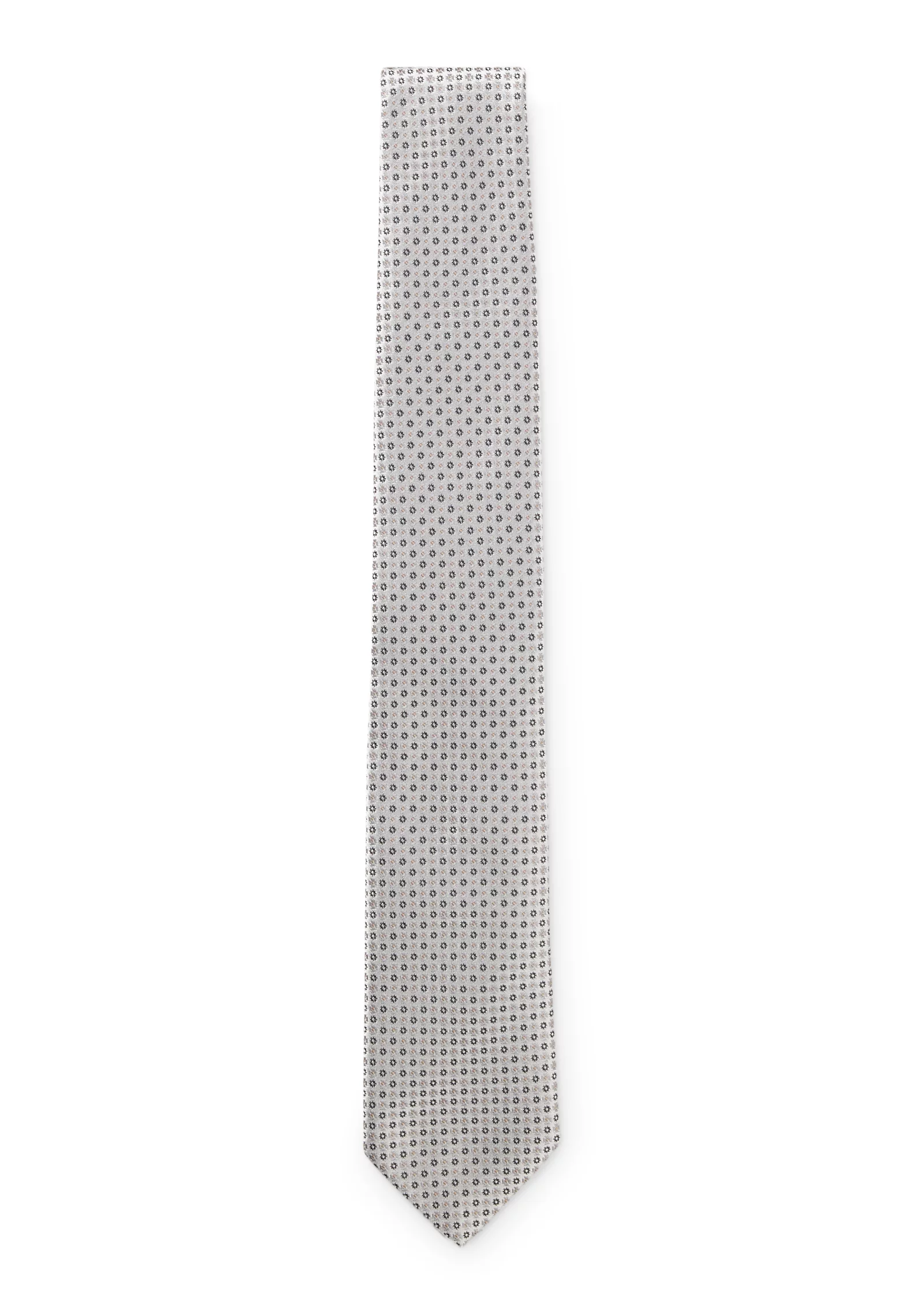 hbeu50566654_070_200 Silk-blend tie with micro pattern - Image 1