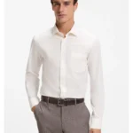 Casual-fit heritage shirt in cotton poplin