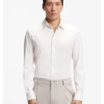 Performance regular-fit shirt with micro pattern