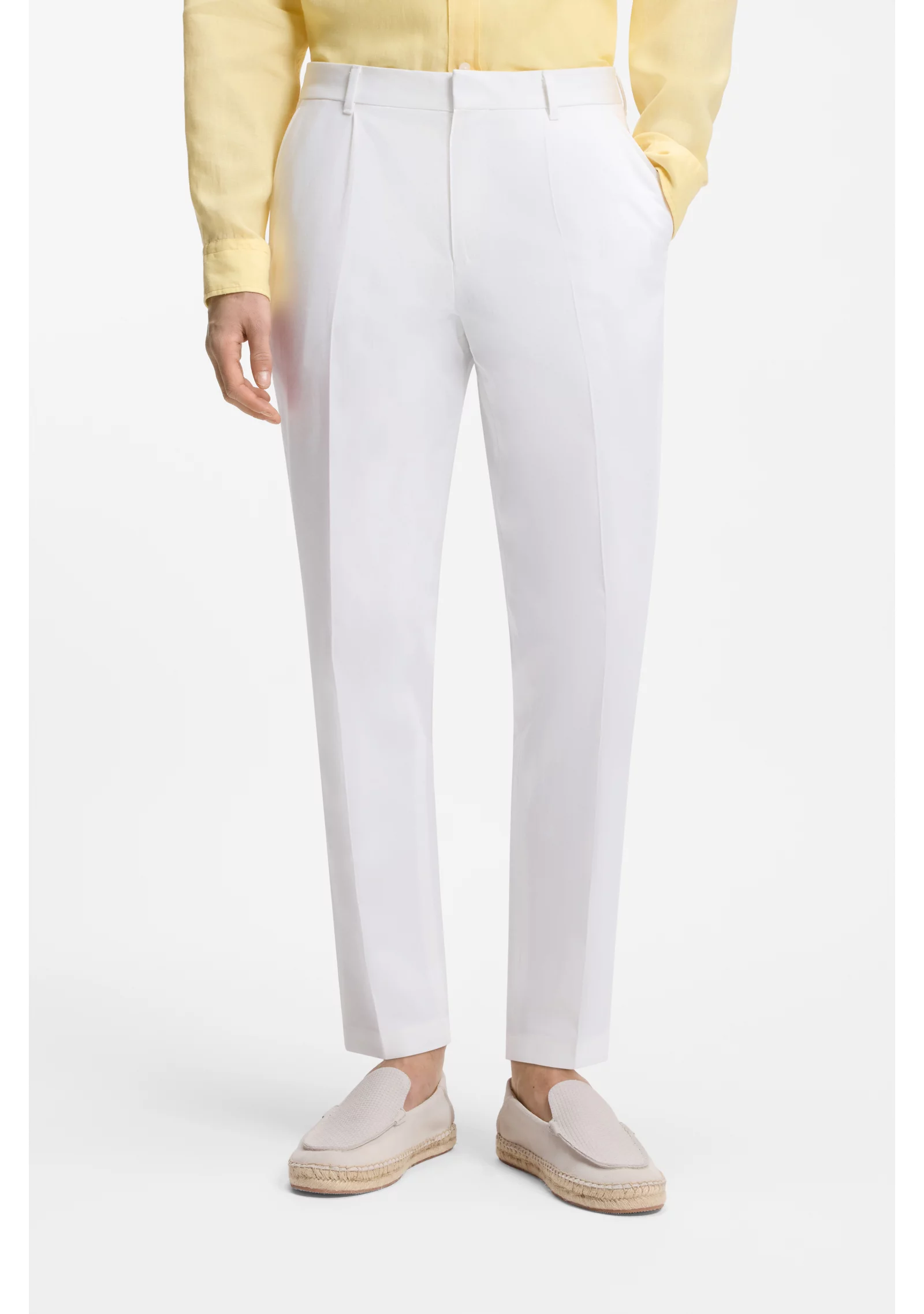 hbeu50567905_100_350 Formal trousers in a cotton blend - Image 1