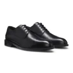 Leather Derby shoes with cap toe