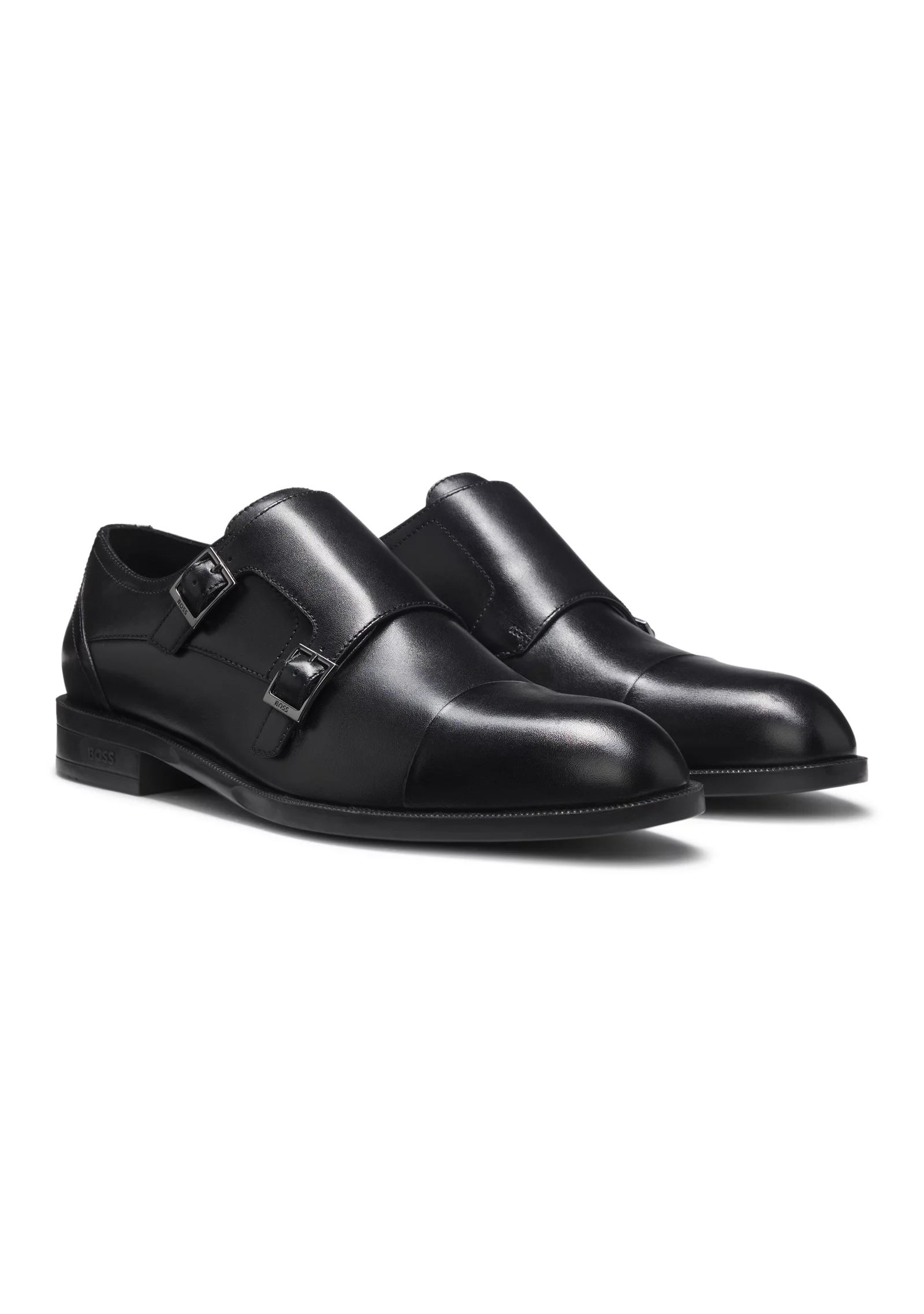 hbeu50568808_001_200 Leather monk shoes with double strap - Image 1