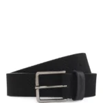 BOSS x ASTON MARTIN perforated-suede belt with logo