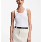Extra-slim-fit tank top with puff-print logo
