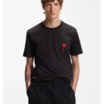 Cotton T-shirt with logo artwork