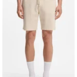 Waffle-structured pyjama shorts with embroidered logo