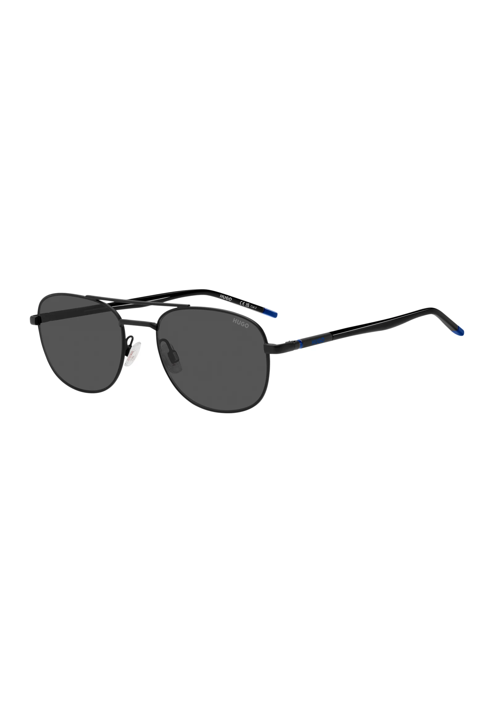 hbeu58609813_999_220 Black sunglasses with blue details - Image 1