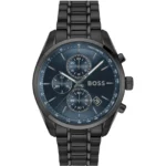 Grand Prix 44 chronograph watch with blue dial