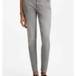 Skinny-fit jeans in dark-grey stretch denim
