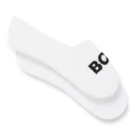 Two-pack of invisible socks in a cotton blend