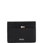 Card holder with foil-embossed logo