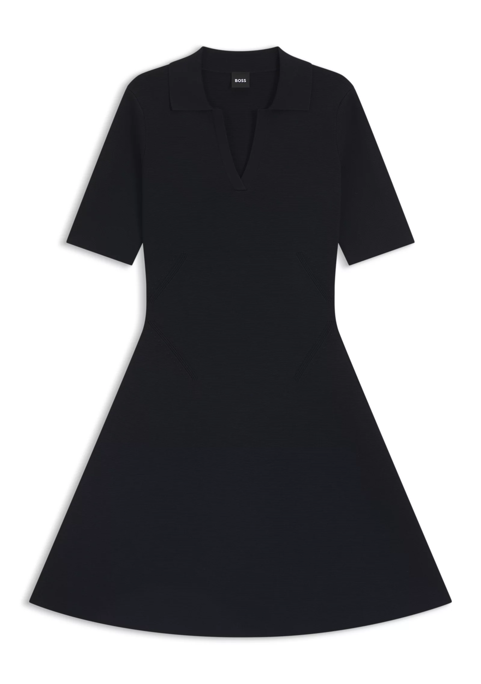 hbeu50542876_404_100 Knitted dress with skipper collar - Image 1