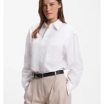 Oversized-fit blouse in cotton