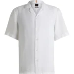 Regular-fit shirt in linen