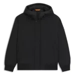 Water-repellent jacket with contrasting insert