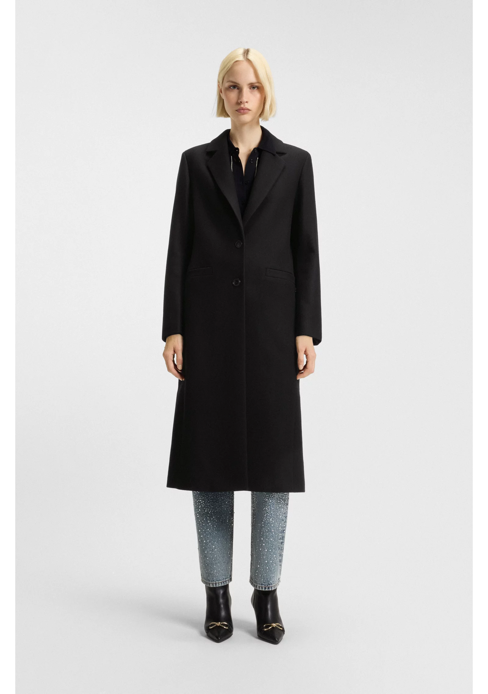 hbeu50547691_001_350 Relaxed-fit coat in a wool blend - Image 1