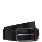 Italian-made belt in brush-off leather