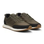 Retro-inspired trainers with faux suede