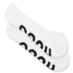 Two-pack of invisible socks with logos