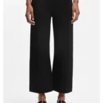 Regular-fit trousers with knitted darts