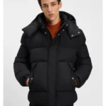 Water-repellent jacket with logo badge